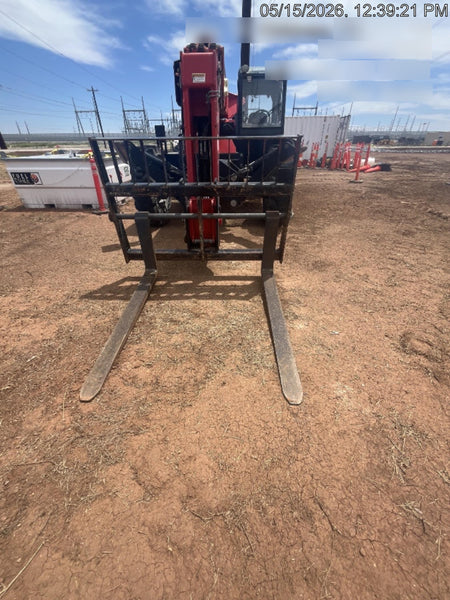 2020 Manitou MTA10055 Cab/Heat/Air, 120 HP, Solid Tires, Work Lights, Lift Hook, Auxiliary Hydraulics w/66" Carriage and 60" Forks