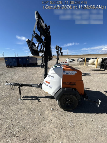 2023 Generac MLT2 Diesel, Flex Switch 120V Input, Powerzone Controller, (4) 320W LED Lights, 4kW Generator, 39.9 Gal Fuel Tank, 2" Ball, T3