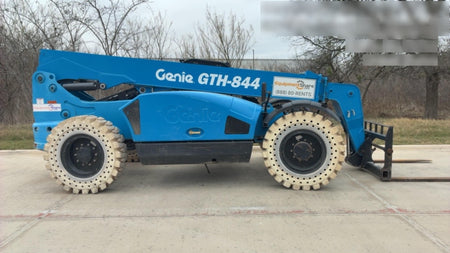 2017 Genie GTH-844 Diesel Engine, Solid Tires, 60" Carriage, Open ROPS
