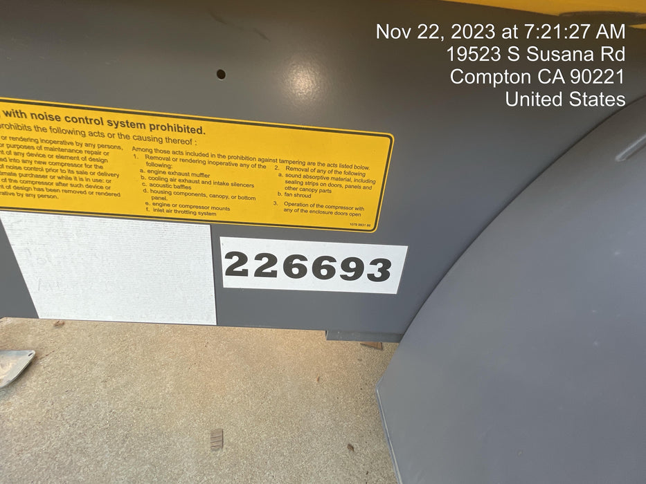 2022 ATLAS COPCO XAS 110