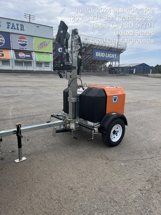 2024 Wanco WLTT-4MM4K Diesel, Deep Sea Controller, Shore Power Plug, Auto Start, (4) 350W LED Floodlights, 4kW Generator, 60 Gal Fuel Tank, 2" Ball, T3