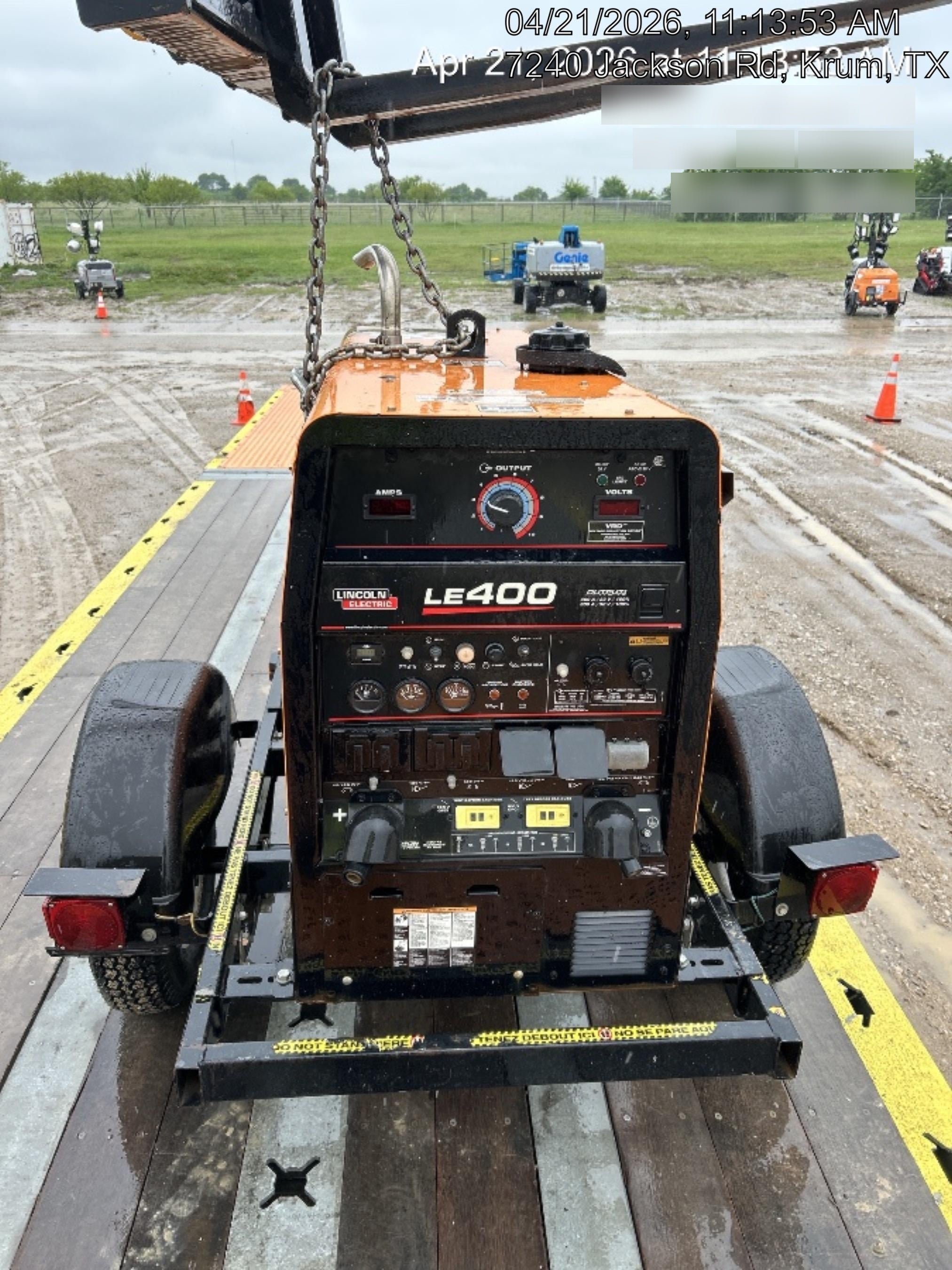 2022 Lincoln Electric LE400 Kubota V1505, Trlr, Cable Rack, Light Kit, ES Decals, T3