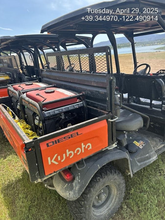 2021 Kubota RTV-X1140W-H Plastic Canopy, Windshield Acrylic Clear, LED Strobe Light, Wire Harness Kit, Back up Alarm