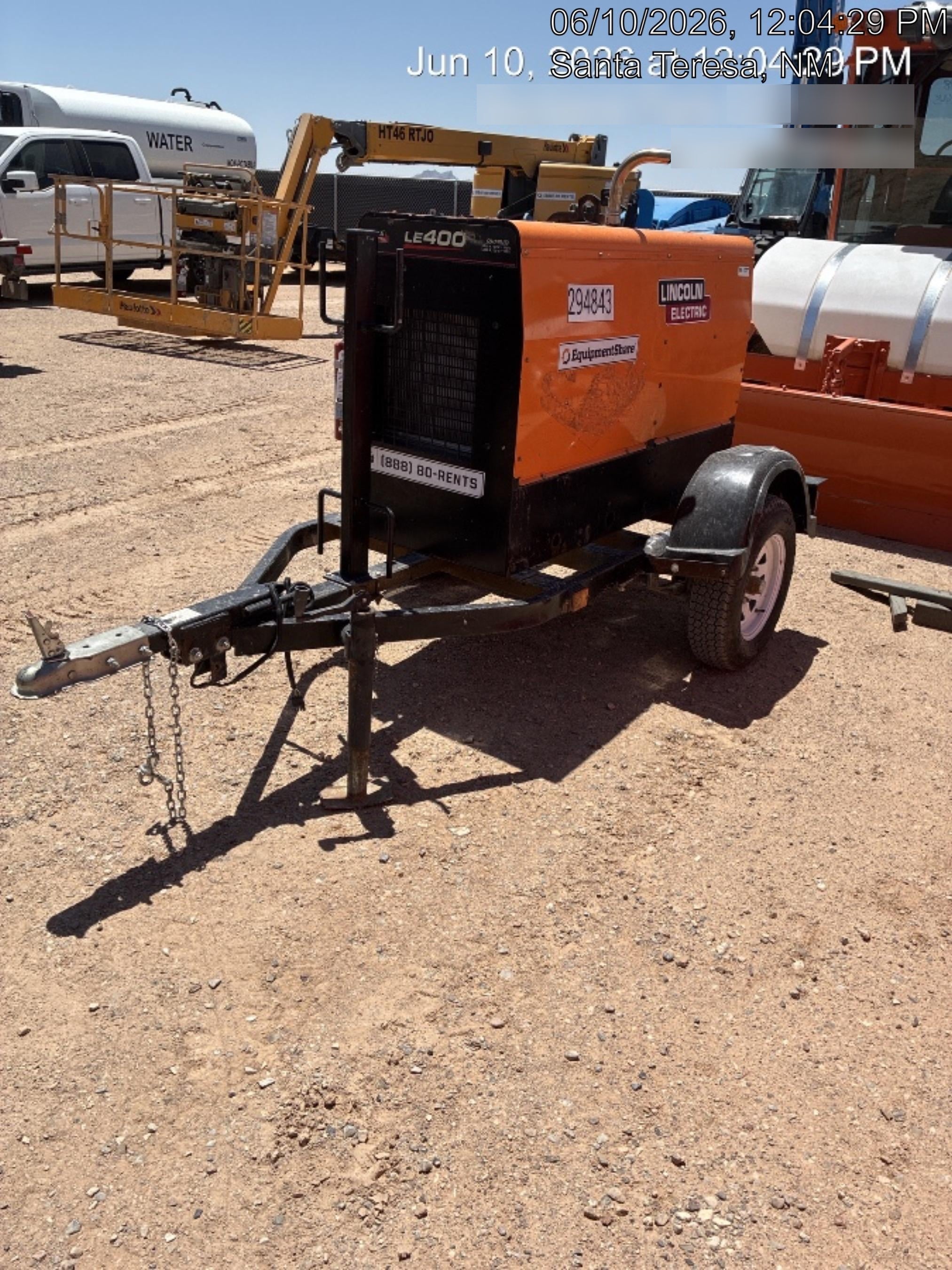 2021 Lincoln Electric Vantage 322 Vantage 322 Ready Pak 3 w/ Decals, ORANGE (includes trailer, cable rack, fender light kit) NO Telematics