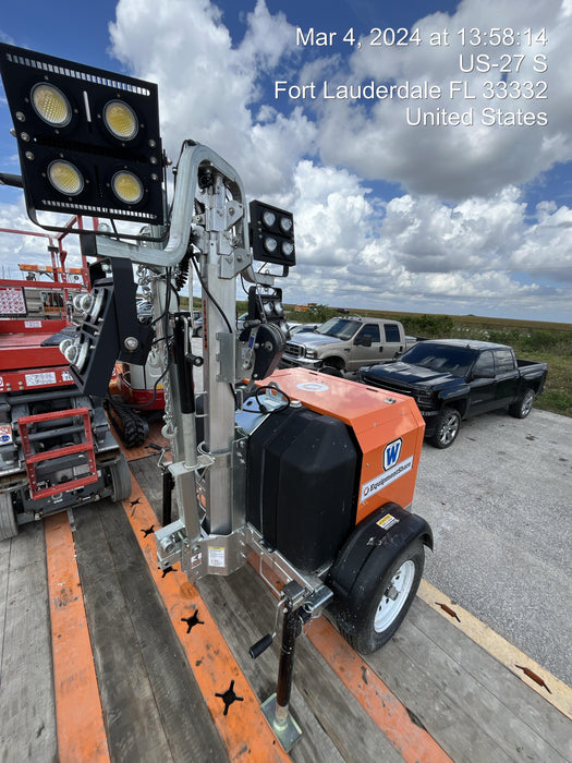 2023 Wanco WLTT-4MM4K Diesel, Deep Sea Controller, Shore Power Plug, Auto Start, (4) 350W LED Floodlights, 4kW Generator, 60 Gal Fuel Tank, 2" Ball, T3