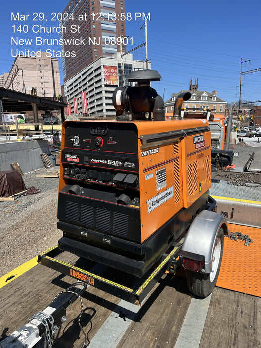 2021 Lincoln Electric Vantage 549X Ready Pak 3, ORANGE (includes trailer, cable rack, fender light kit)