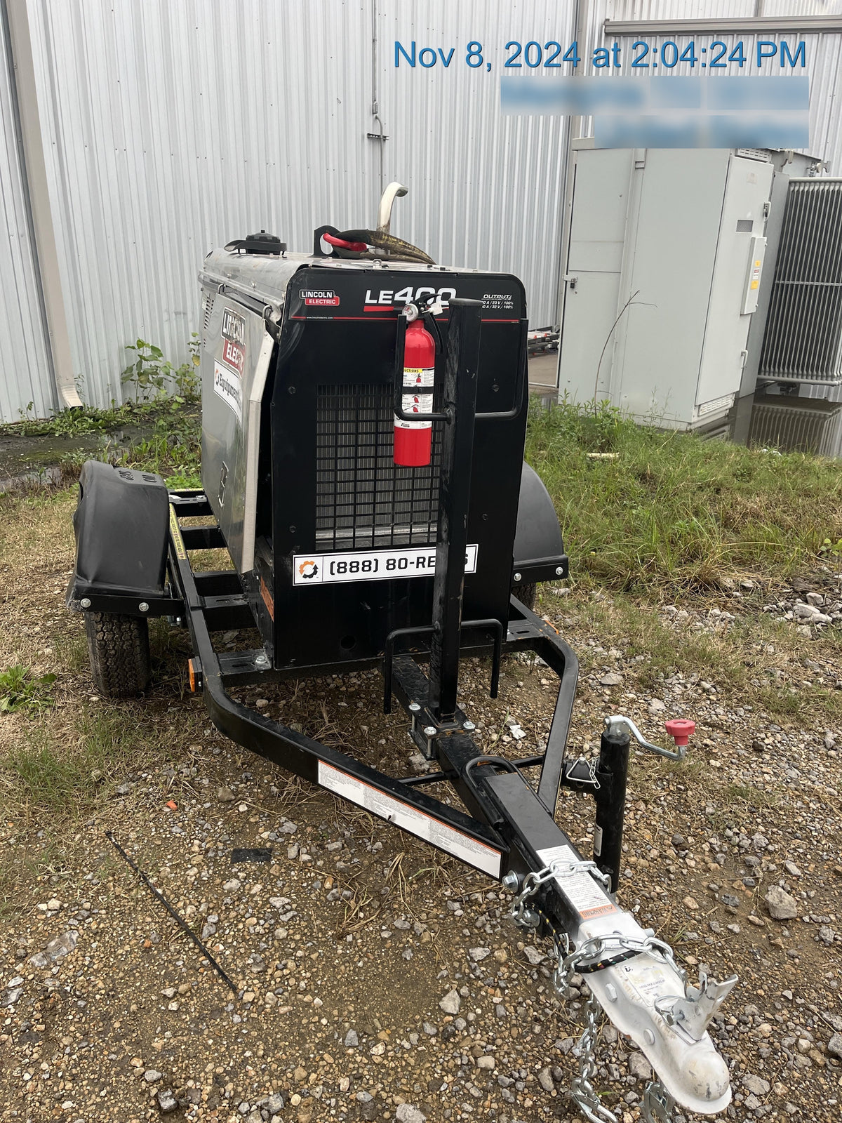 2024 Lincoln Electric LE400 Kubota V1505, Trlr, Cable Rack, Light Kit, ES Decals, T3