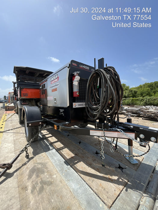 2024 Lincoln Electric LE400 Kubota V1505, Trlr, Cable Rack, Light Kit, ES Decals, T3