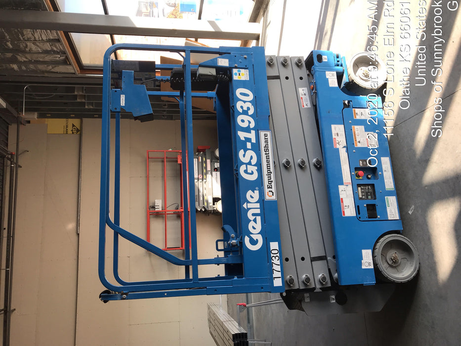 2018 Genie GS-1930 Genie GS-1930 w/Fixed Rail, Chain Entry