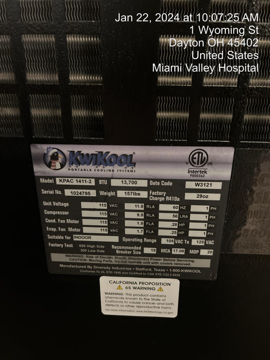 2023 KWIKOOL KPAC1411-2