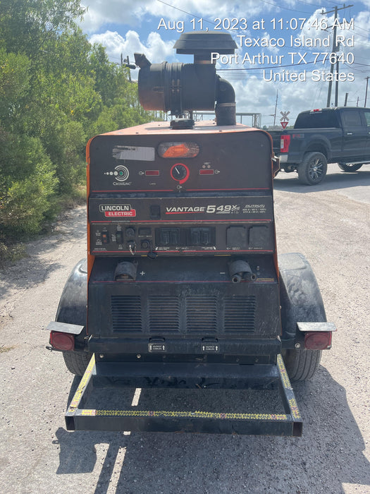2021 Lincoln Electric Vantage 549X Ready Pak 3, ORANGE (includes trailer, cable rack, fender light kit)