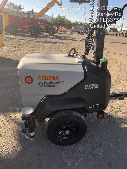 2024 Wacker Neuson LTT4 Diesel, Kohler KDW702, Deep Sea Controller, Auto Start, LED 320W, Bypass Outlet, T3