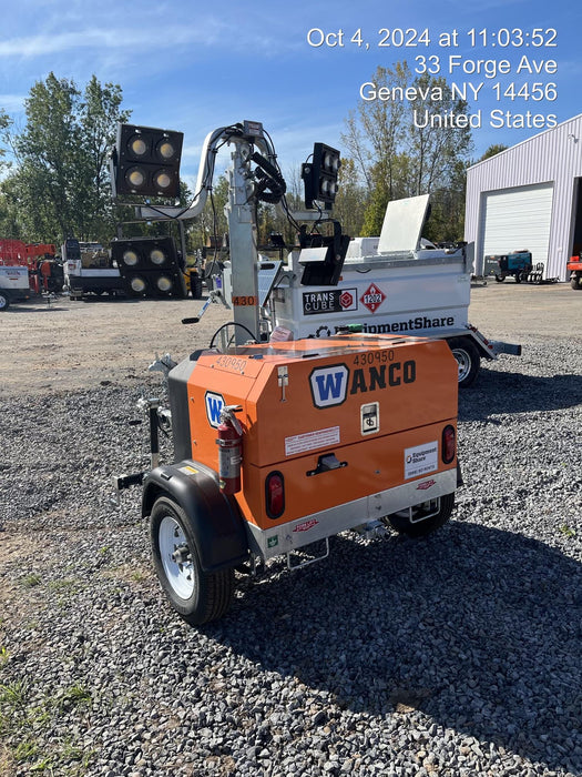 2024 Wanco WLTT-4MM4K Diesel, Deep Sea Controller, Shore Power Plug, Auto Start, (4) 350W LED Floodlights, 4kW Generator, 60 Gal Fuel Tank, 2" Ball, T3