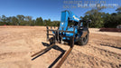 2018 Genie GTH-1056 Genie GTH-1056 w/Open ROPS, Solid Tires, Work Light/Beacon, 60" Carriage and Forks