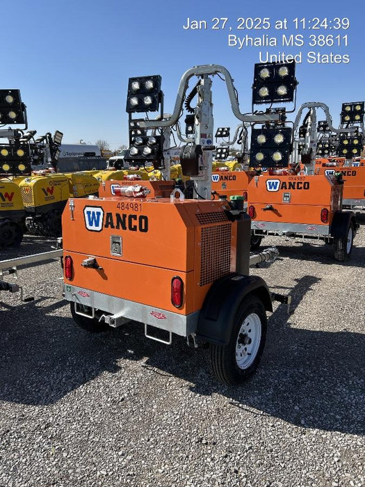 2025 Wanco WLTT-4MM4K Diesel, Mitsubishi L2E, 9.0HP @1800 rpm, Deep Sea Controller, Shore Power Plug, Auto Start, (4) 350W LED Floodlights, 4kW Generator, 60 Gal Fuel Tank, 2" Ball, T3