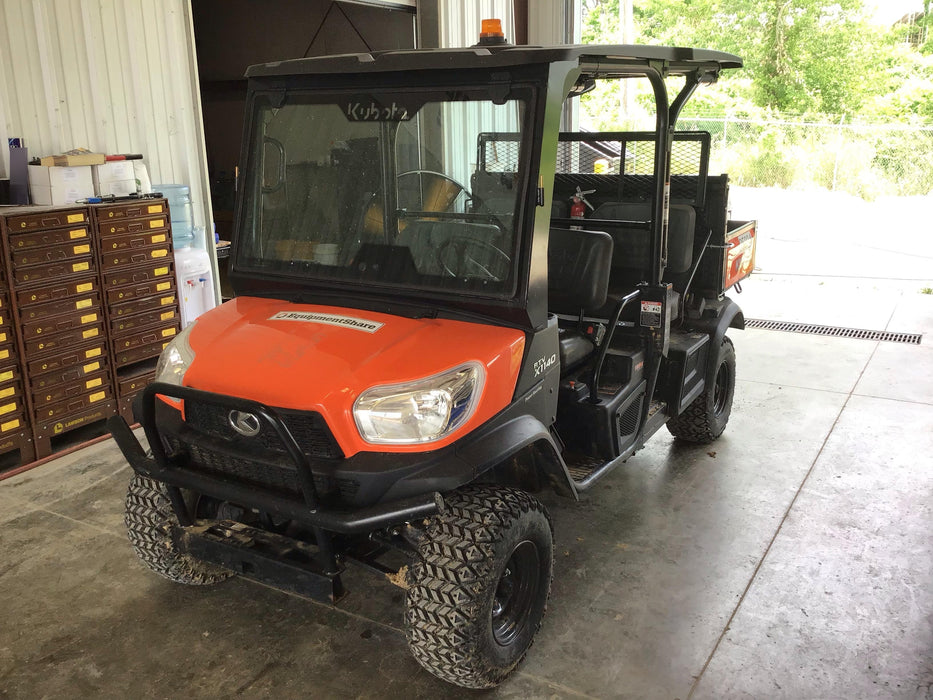 Kubota RTV-X1140W-H 4wd Utility Cart, LED Strobe, Windshield Tempered Glass, Pastic Canopy, Wire Harness Kit, Backup Alarm