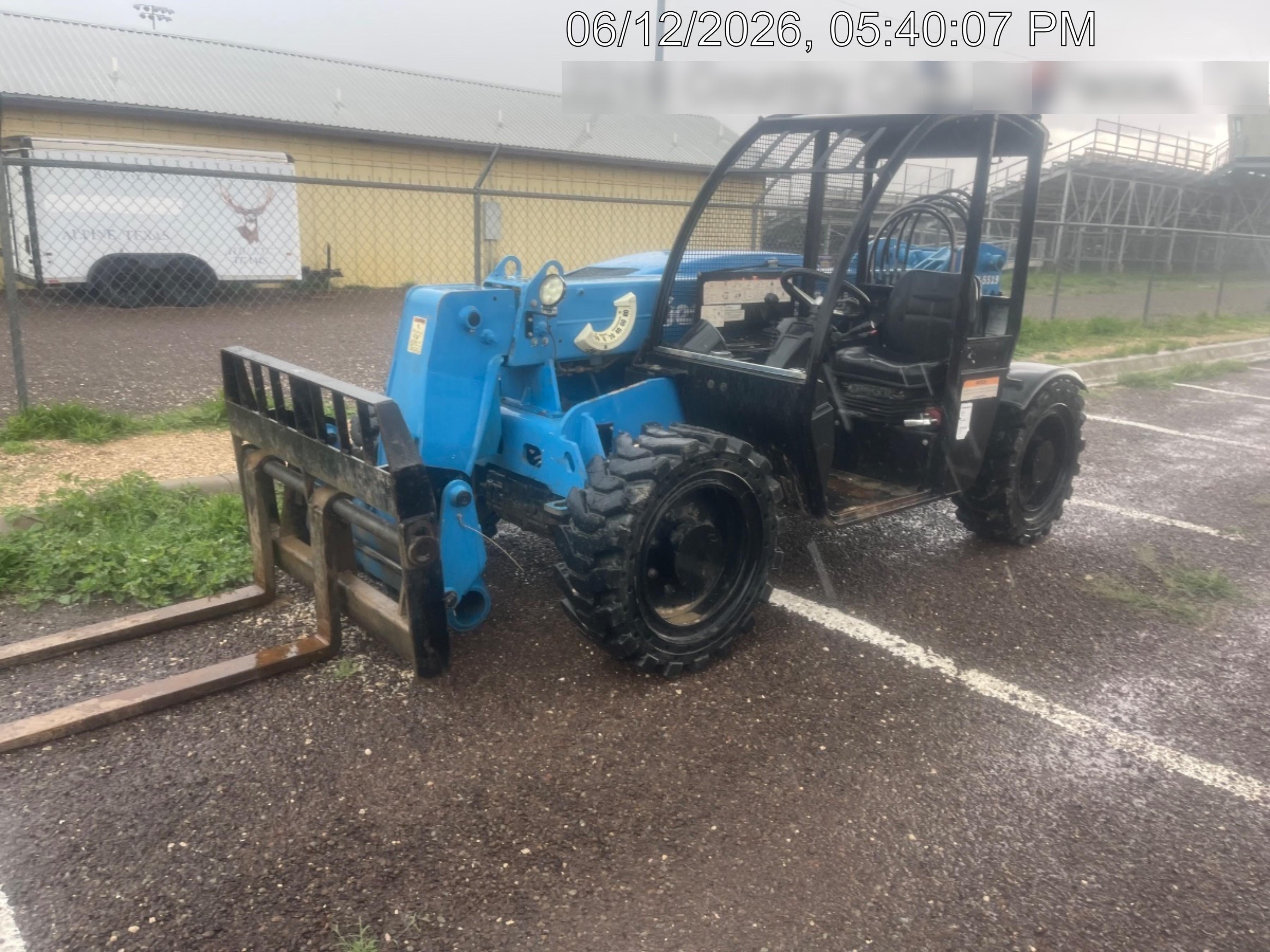 2019 Genie GTH-5519 Canopy, Solid RT Tires, LED Work Lights, Beacon w/48" Carriage, 48" Forks