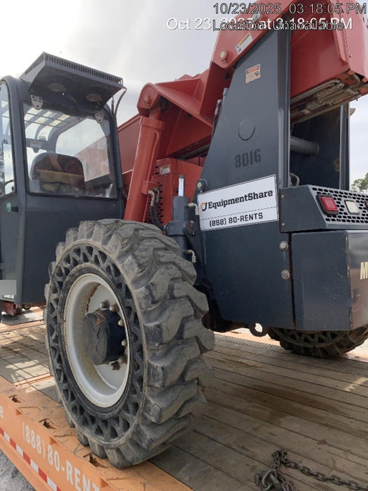 2018 Manitou MTA10055 Manitou MTA 10055 w/Cab/Heat/AC, Work Lights/Strobe, Aux Hyd, Solid Tires, Lift Hook, 66" Carriage, 60" Forks