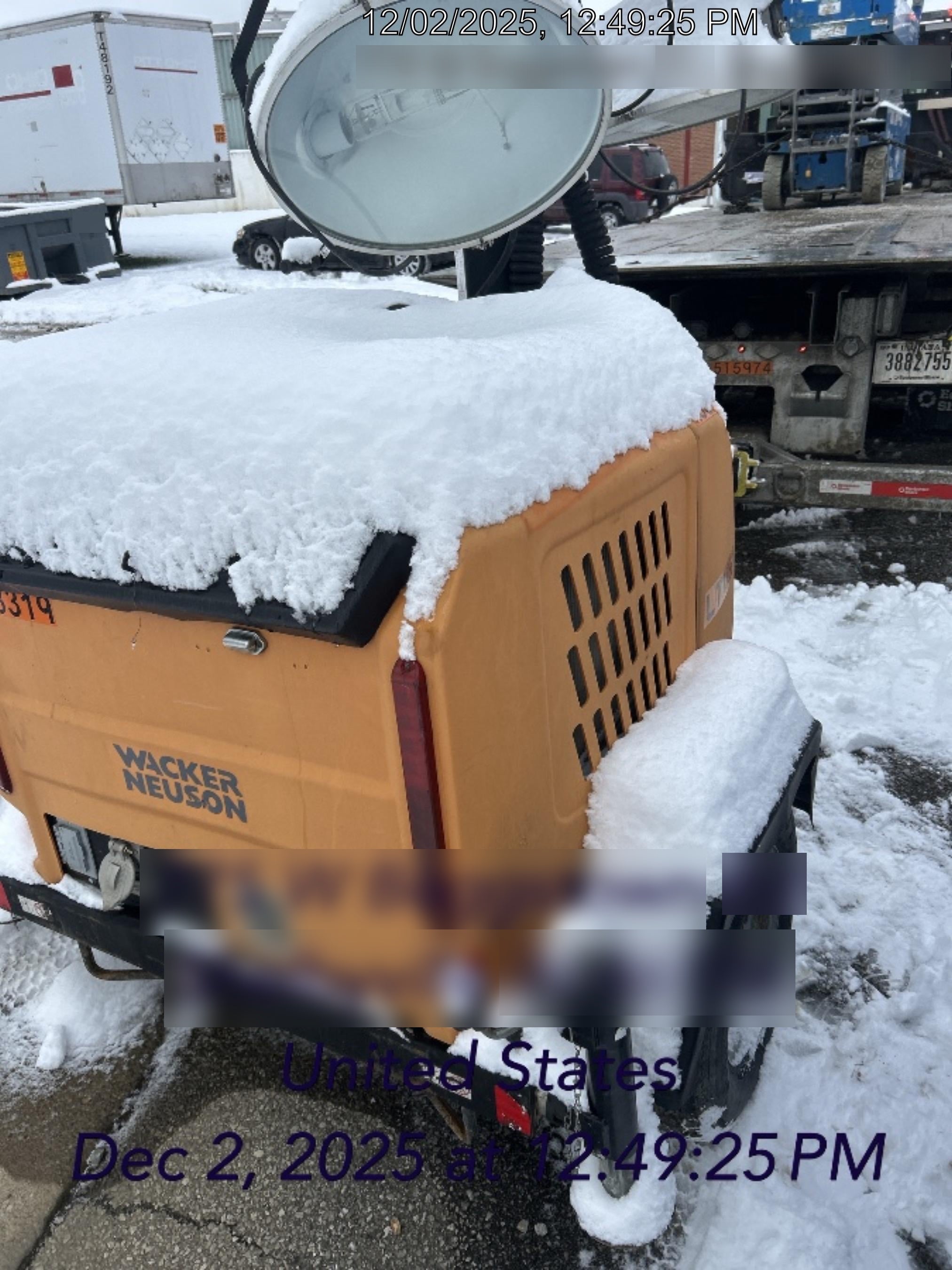 Wacker Neuson LTV6K Ball 2/Pintle 2.5 Combo Hitch Kubota Cold Weather D1X05 Kubota Engine Block Heater D1X05 Telematics EQ SH Kubota