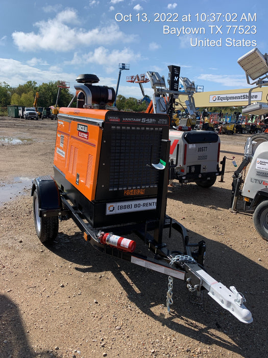 2022 Lincoln Electric Vantage 549X Crosslink Technology, Trailer Mounted, ES Decals, T3