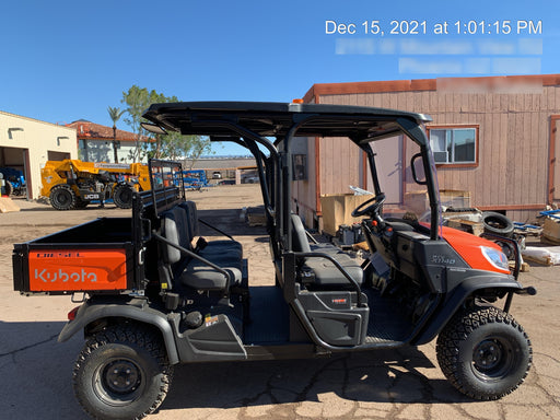 2022 Kubota RTV-X1140W-H Plastic Canopy, Windshield Acrylic Clear, LED Strobe Light, Wire Harness Kit, Back up Alarm
