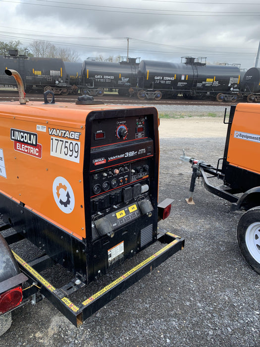 2021 Lincoln Electric Vantage 322 Vantage 322 Ready Pak 3 w/ Decals, ORANGE (includes trailer, cable rack, fender light kit) NO Telematics