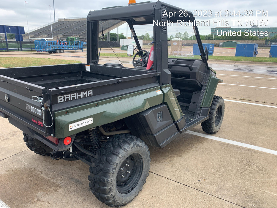 2021 Yanmar YU1000 Canopy, Steel Wheel, Poly WindShield, Beacon, Backup Alarm