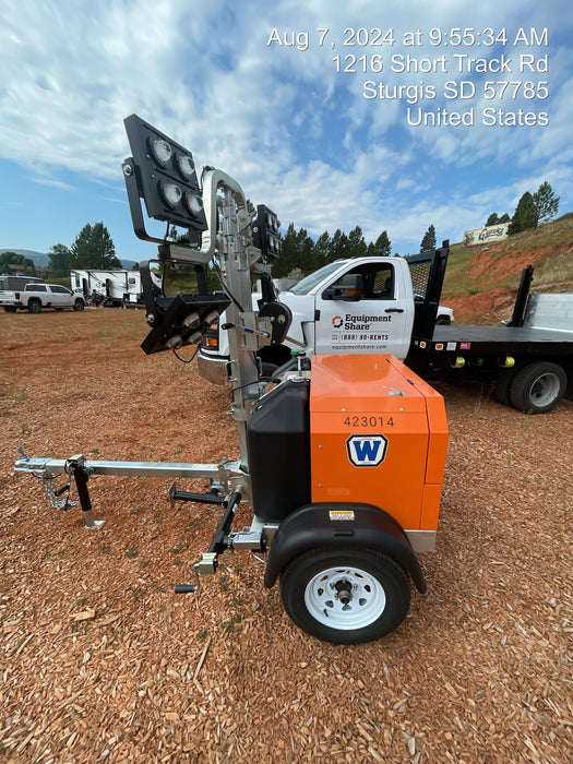 2024 Wanco WLTT-4MM4K Diesel, Deep Sea Controller, Shore Power Plug, Auto Start, (4) 350W LED Floodlights, 4kW Generator, 60 Gal Fuel Tank, 2" Ball, T3