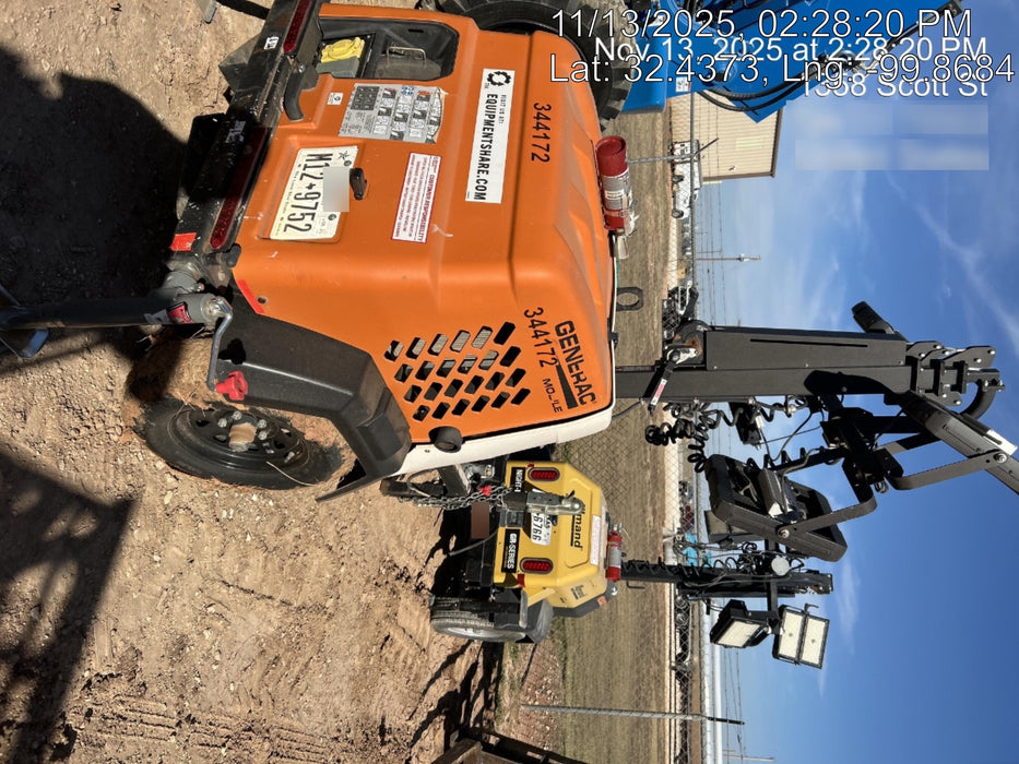 2023 Generac MLT2 Diesel, Flex Switch 120V Input, Powerzone Controller, (4) 320W LED Lights, 4kW Generator, 39.9 Gal Fuel Tank, 2" Ball, T3