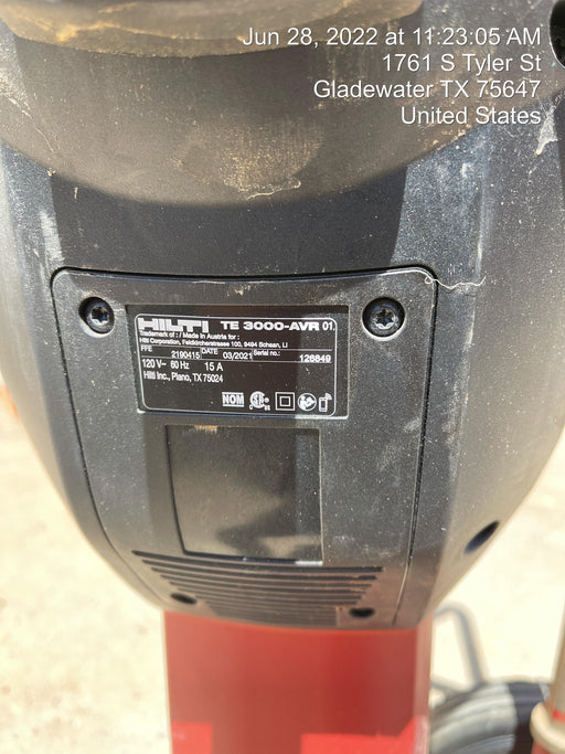 2021 HILTI TE 3000-AVR