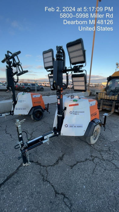 2023 Generac MLT2 Diesel, Flex Switch 120V Input, Powerzone Controller, 
(4) 320W LED Lights, 4kW Generator, 39.9 Gal Fuel Tank, 2" Ball, T3