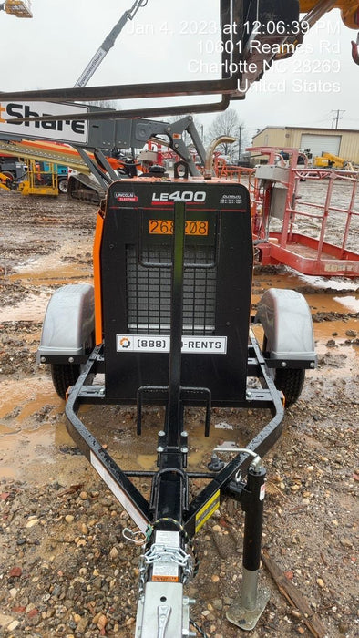 2022 Lincoln Electric LE400 Kubota V1505, Trlr, Cable Rack, Light Kit, ES Decals, T3