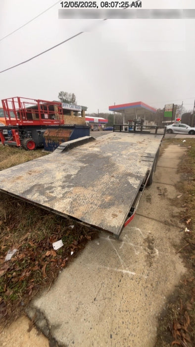 2024 TEXAS PRIDE TRAILERS 21' Lowboy Gravity Tilt Bed 14K Bumper Pull Trailer