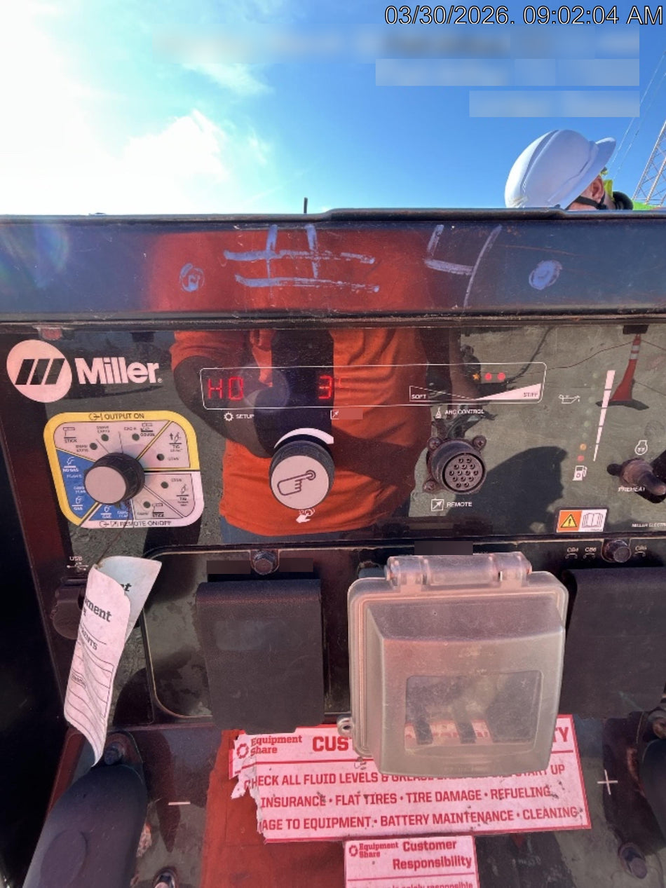 2020 Miller Electric BIG BLUE 400 Trailer Mounted Welder