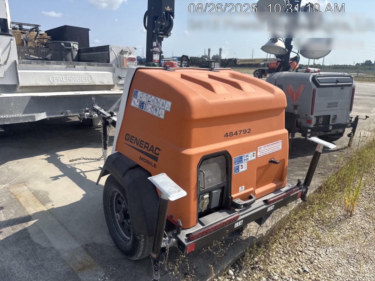 2025 Generac MLT6SMDS Diesel, Mitsubishi / Final Tier 4 Engine, 10.5 HP @ 1800 RPM, (4) 320W G4 LED's, Brushless Excitation, Capacitor Regulated, Vertical Mast, Manual Winch, 5kW Export Power, Power Zone Auto Light Controller