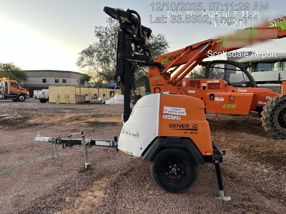 2023 Generac MLT2 Diesel, Flex Switch 120V Input, Powerzone Controller, (4) 320W LED Lights, 4kW Generator, 39.9 Gal Fuel Tank, 2" Ball, T3