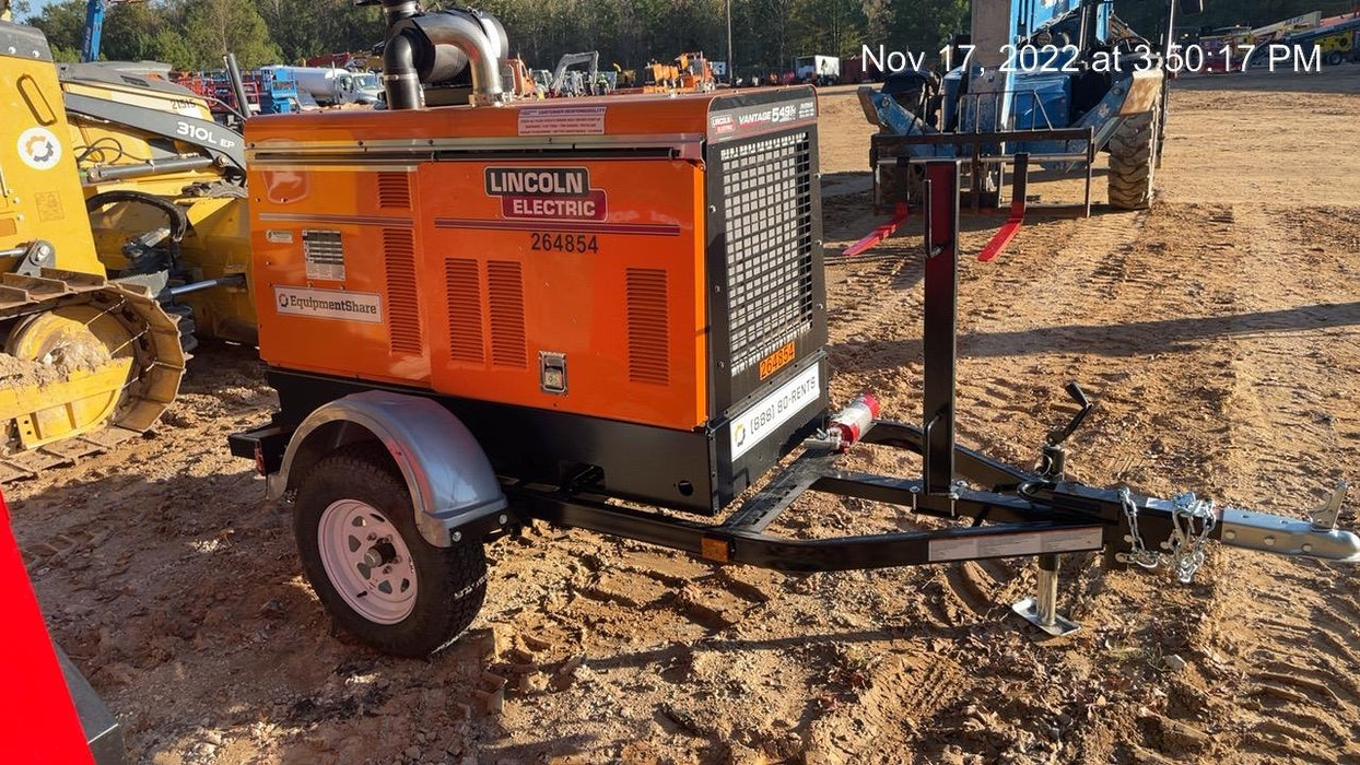 2022 Lincoln Electric Vantage 549X Crosslink Technology, Trailer Mounted, ES Decals, T3