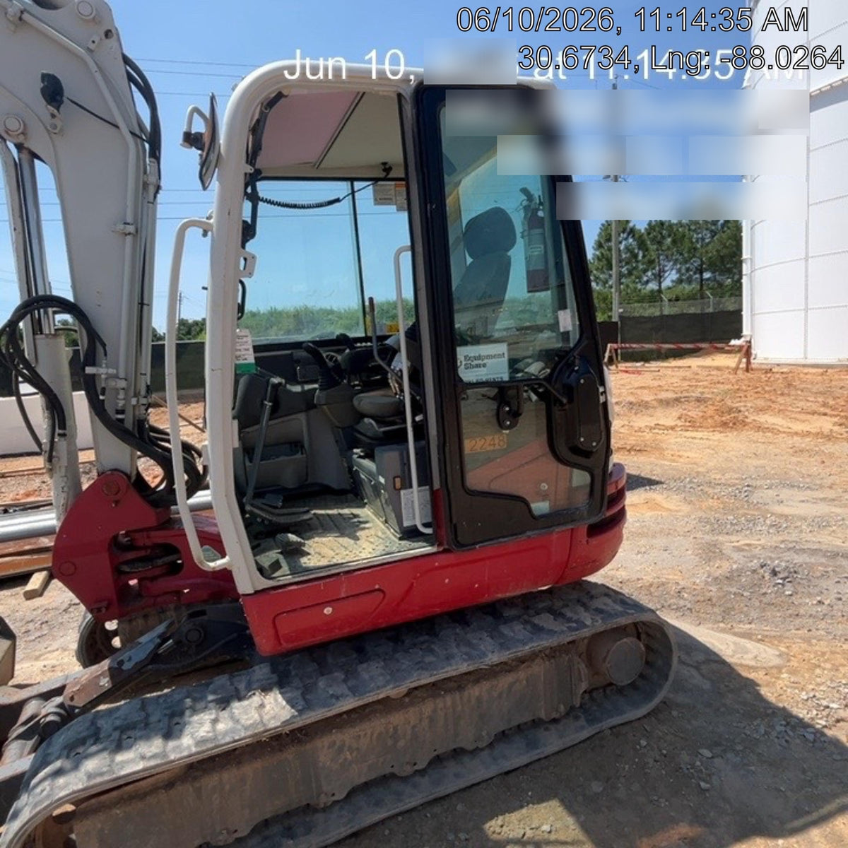 2020 Takeuchi TB250-2C Cab/Heat/Air, Rubber Tracks, Manual TAG QC