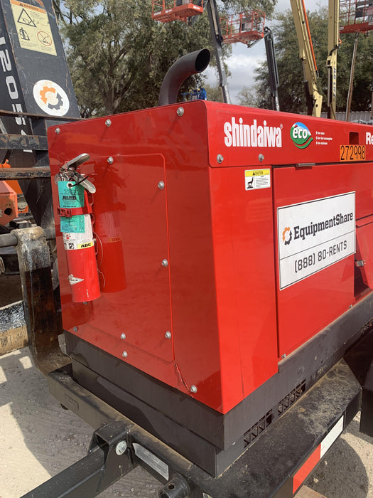 2022 Shindaiwa DGW400MDL Kubota D902 Engine, 23 HP, Dual Op Welder, Wire, Arc, Droop Stick, Tig, and CC Stick Functionality, Simulphase, 3 Phase and 1 Phase Gen Output, Single Axle NB Trlr, Slr Trckl Chrg 12V 12W, Fire Ext