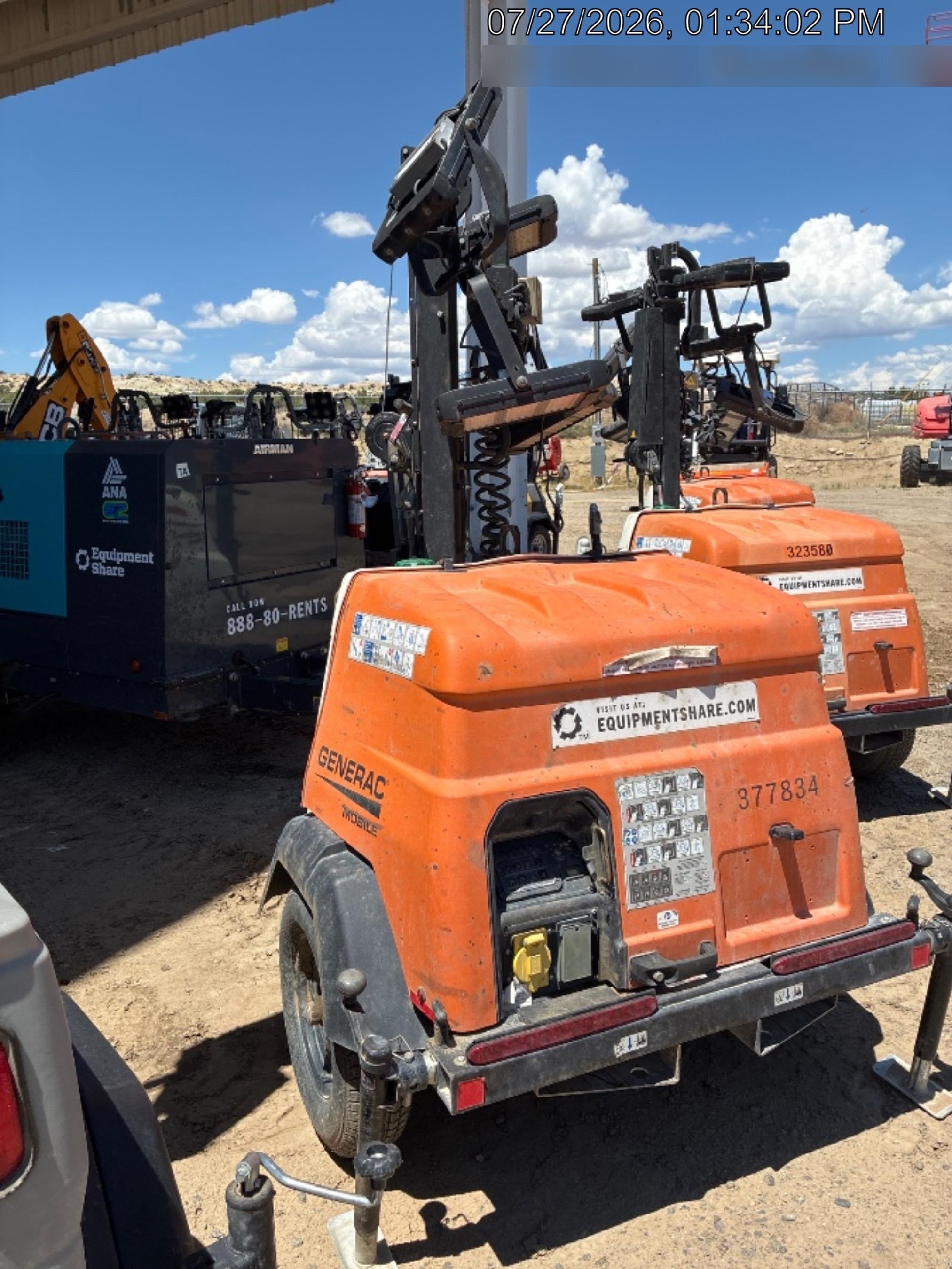 2023 Generac MLT2 Diesel, Flex Switch 120V Input, Powerzone Controller, 
(4) 320W LED Lights, 4kW Generator, 39.9 Gal Fuel Tank, 2" Ball, T3