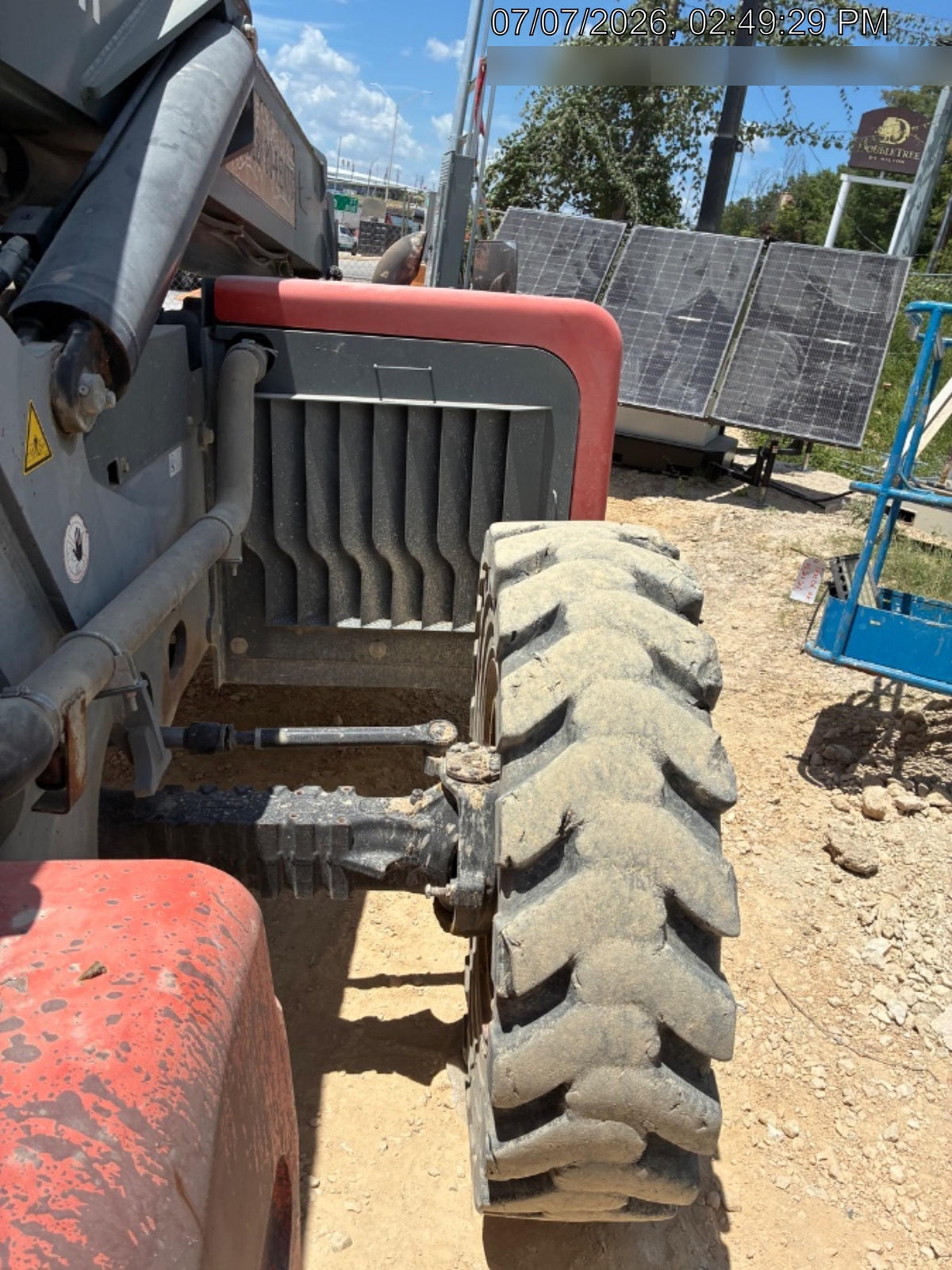 2018 Skyjack SJ1056 TH Skyjack 1056 TH Telehandler w/Open ROPS, Work Lights/Beacon, Solid Tires, 60" Carriage and Forks