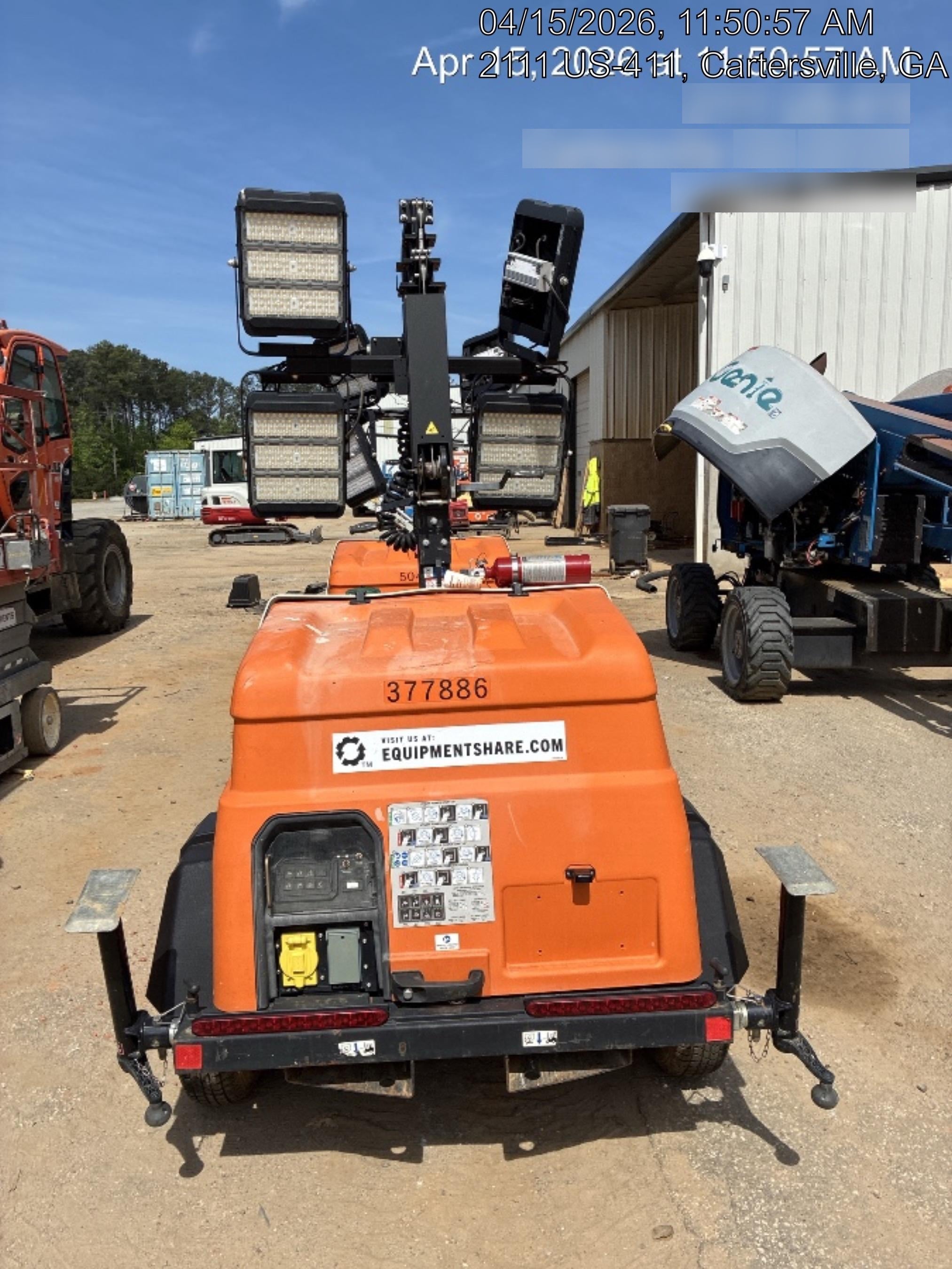 2023 Generac MLT2 Diesel, Flex Switch 120V Input, Powerzone Controller, 
(4) 320W LED Lights, 4kW Generator, 39.9 Gal Fuel Tank, 2" Ball, T3