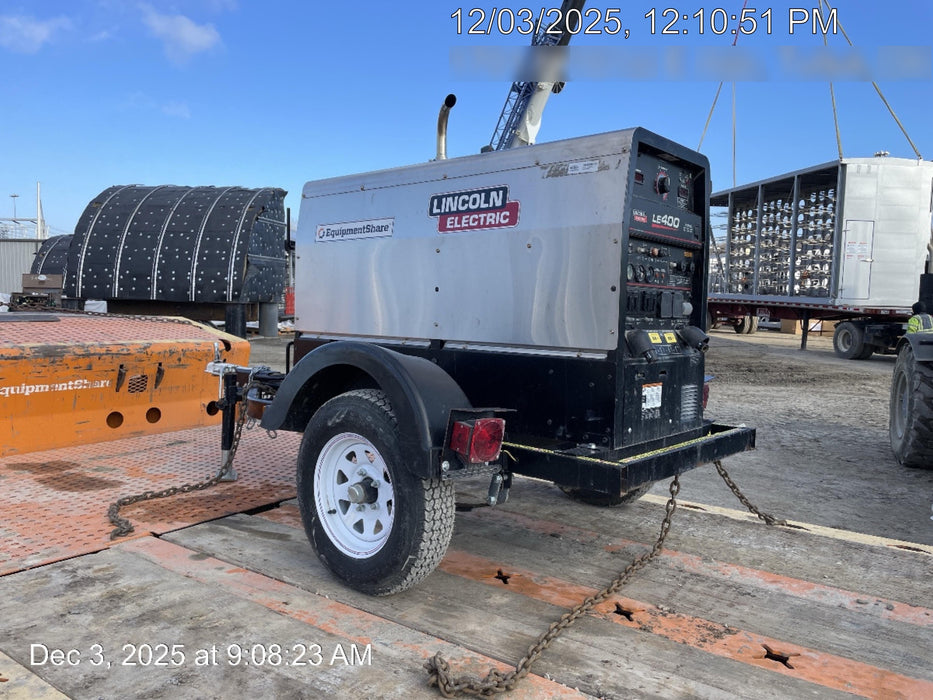 2024 Lincoln Electric LE400 Kubota V1505, Trlr, Cable Rack, Light Kit, ES Decals, T3