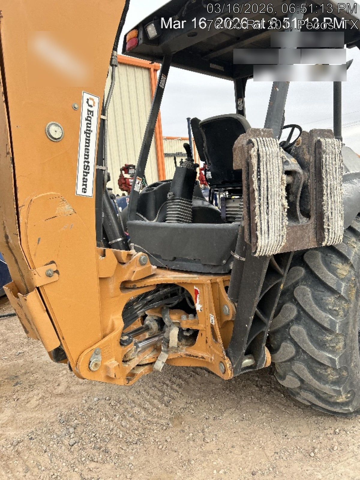 2019 Case 580N EP Canopy, 4WD, GP Front Bucket, Standard Stick, 1 Way Aux Hydraulics, ISO Controls