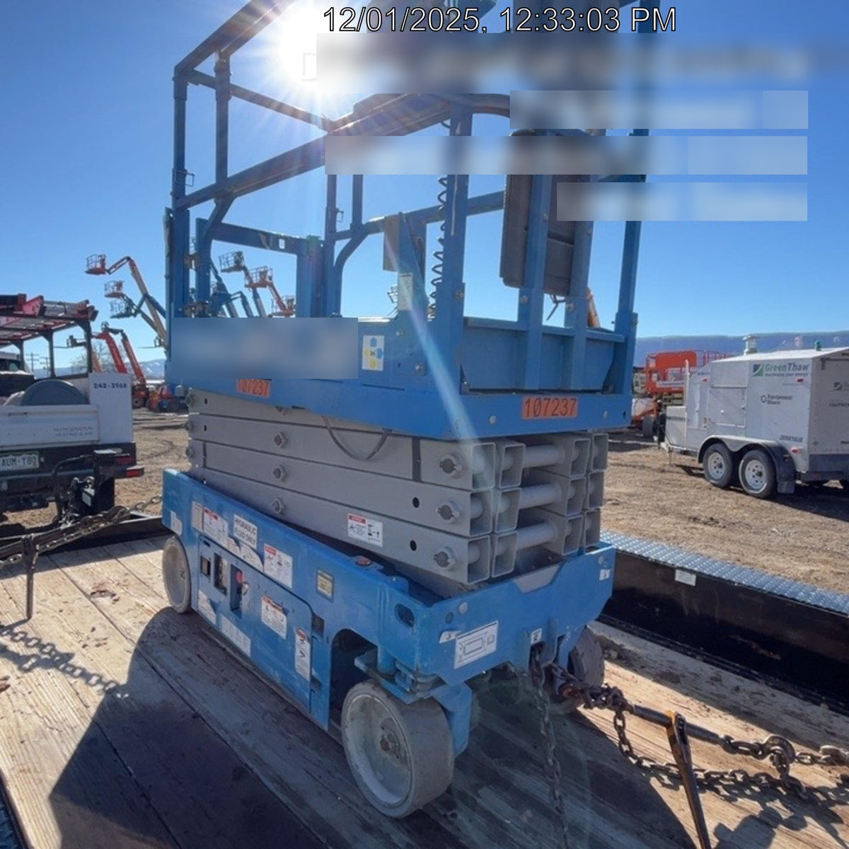 2020 Genie GS-1930 Solid Non Marking Tires, Beacon, Folding rails with half height swing gate, 800W Inverter