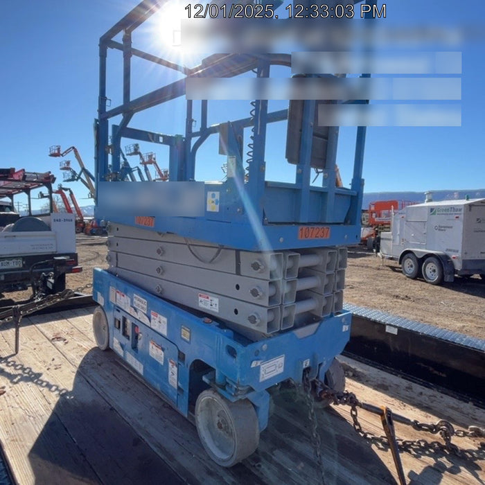 2020 Genie GS-1930 Solid Non Marking Tires, Beacon, Folding rails with half height swing gate, 800W Inverter