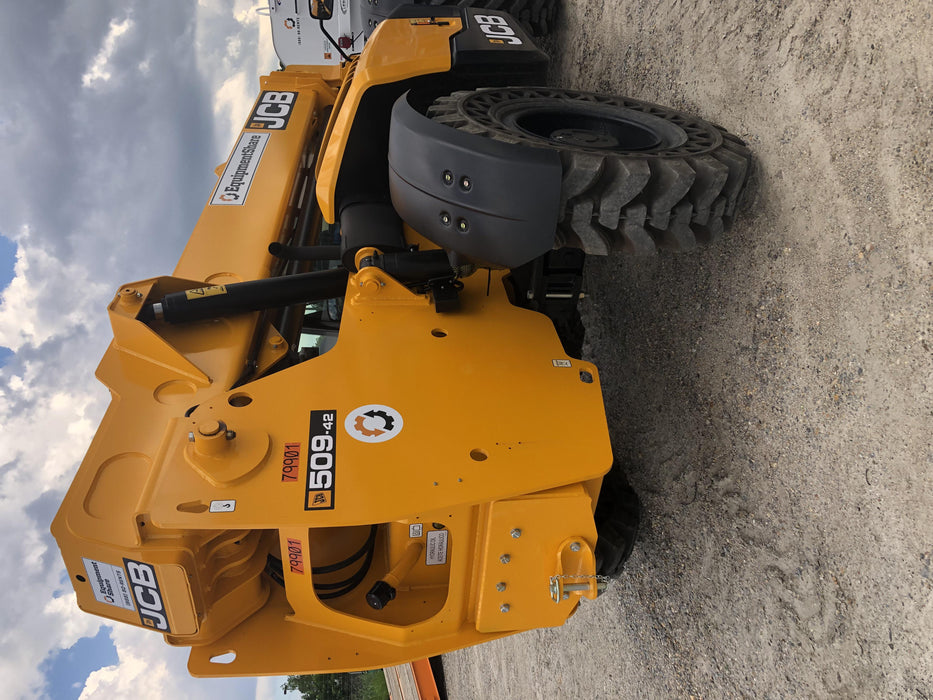2020 JCB 509-42 Cab/Heat/Air, Solid Tires, Work Lights, Beacon, Aux Hydraulics, Back up Alarm, Lifting Eye, ES Decals