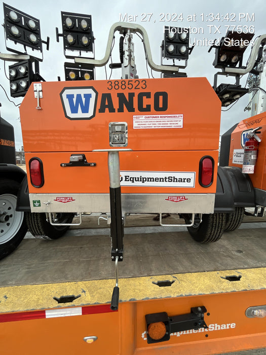 2024 Wanco WLTT-4MM4K Diesel, Deep Sea Controller, Shore Power Plug, Auto Start, (4) 350W LED Floodlights, 4kW Generator, 60 Gal Fuel Tank, 2" Ball, T3