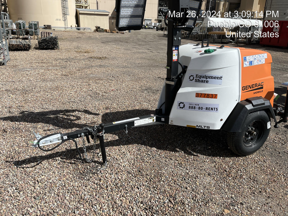 2023 Generac MLT2 Diesel, Flex Switch 120V Input, Powerzone Controller, 
(4) 320W LED Lights, 4kW Generator, 39.9 Gal Fuel Tank, 2" Ball, T3