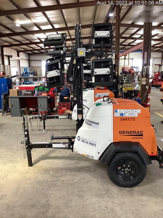2023 Generac MLT2 Diesel, Flex Switch 120V Input, Powerzone Controller, (4) 320W LED Lights, 4kW Generator, 39.9 Gal Fuel Tank, 2" Ball, T3